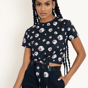 Blackmilk BOO TIE FRONT TEE - LIMITED